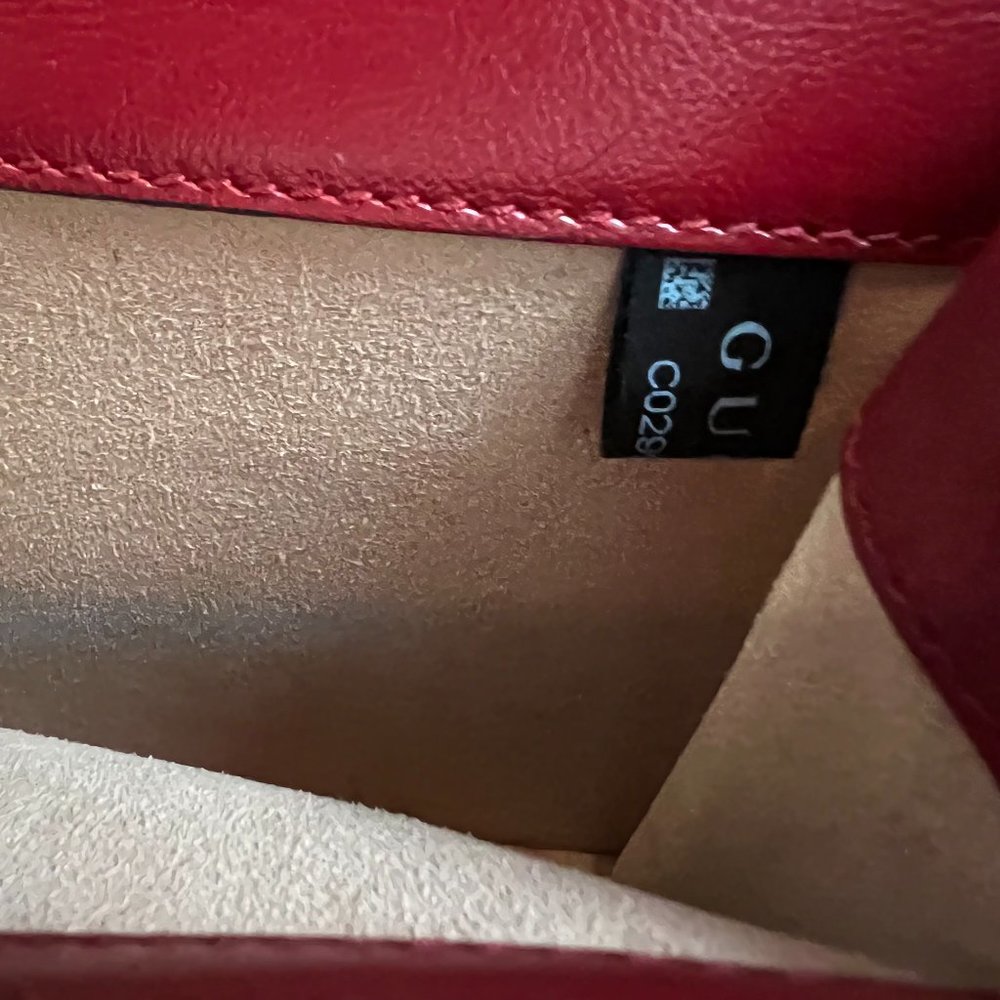 GUCCI Dionysus GG Black White Tweed Red Leather Bag Purse Limited Edition 11 x 7 - Picture 12 of 16